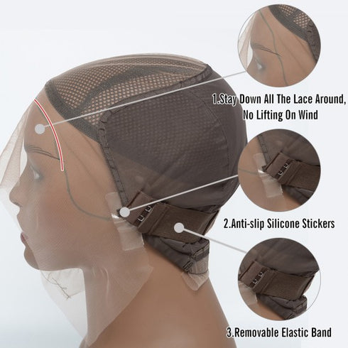 Maganda Rain 13x4 Transparente Spitze Lockere Tiefwellige Perücke